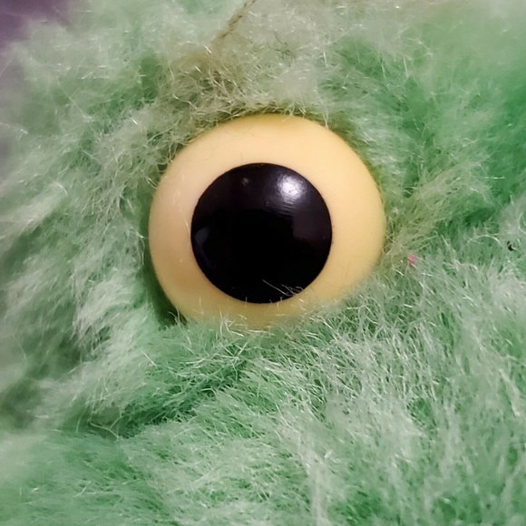 Vintage Hallmark Frog Plush Pink Jumpsuit Valentine Heart Girl 8" - Picture 10 of 11